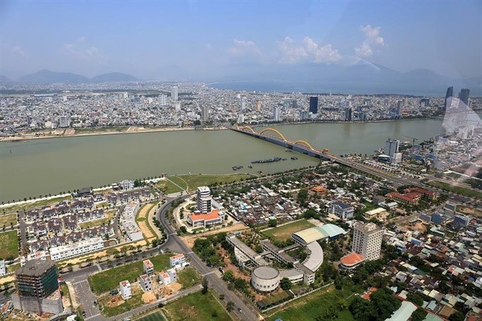 An overview of the Han River in Da Nang. (Photo courtesy of Helicopter tours) An overview of the Han River in Da Nang. (Photo courtesy of Helicopter tours)